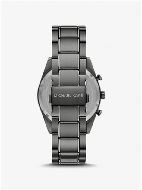 v1751114 michael kors watch|Oversized Warren Gunmetal Watch .